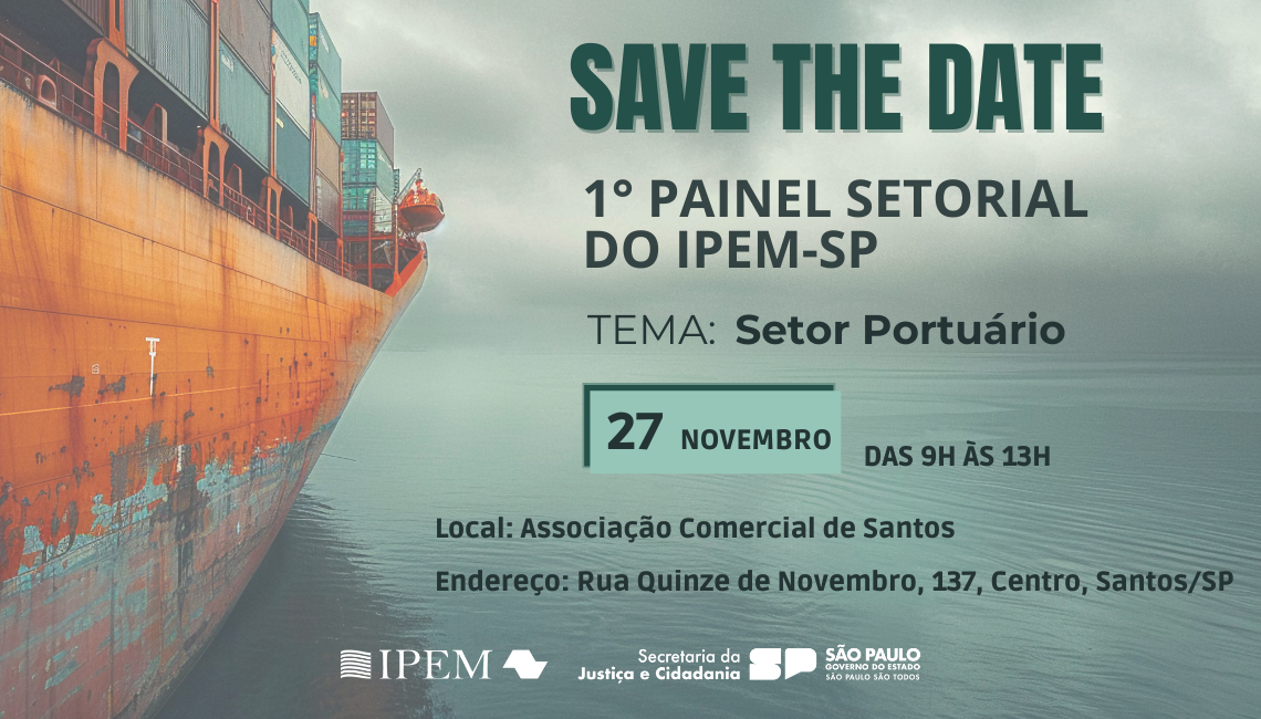 Ipem-SP promoverá painel setorial sobre o setor portuário